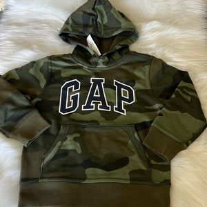 Boys GAP Hoodie Sweatshirt camouflage XS 4-5 New